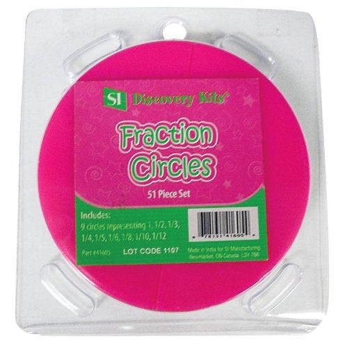 School Smart Fraction Circles - Set of 51 - Assorted Colors - Image 2